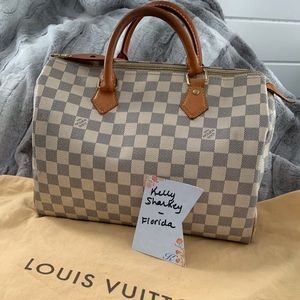 Authentic Louis Vuitton Speedy Damier 30